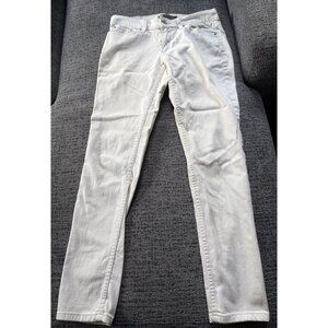 Levis  women's 524 Too Superlow White Skinny Jeans Cotton Size 9M 30" inseam